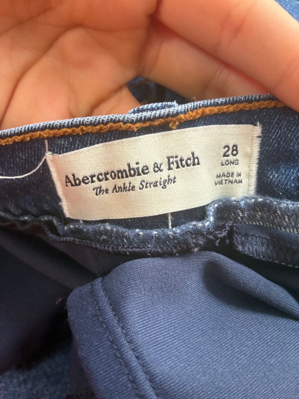 Abercrombie and fitch the ankle straight leg maternity jeans size 28/L - Picture 8 of 10